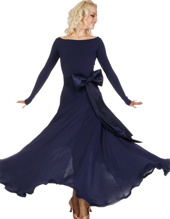 Women basic one piece ballroom standard gown