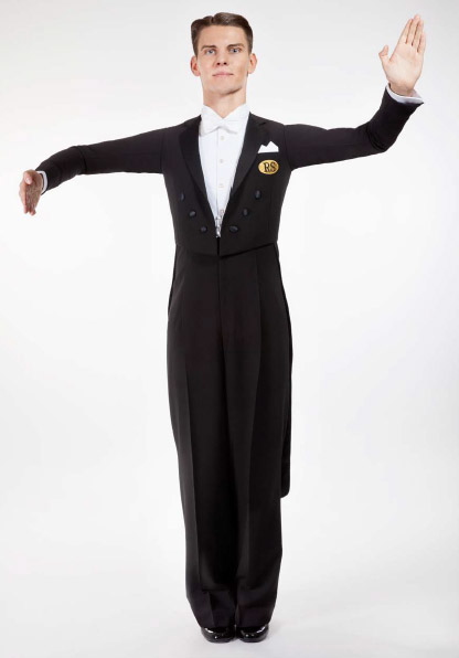 Men Ballroom Dancing Tailcoat front view