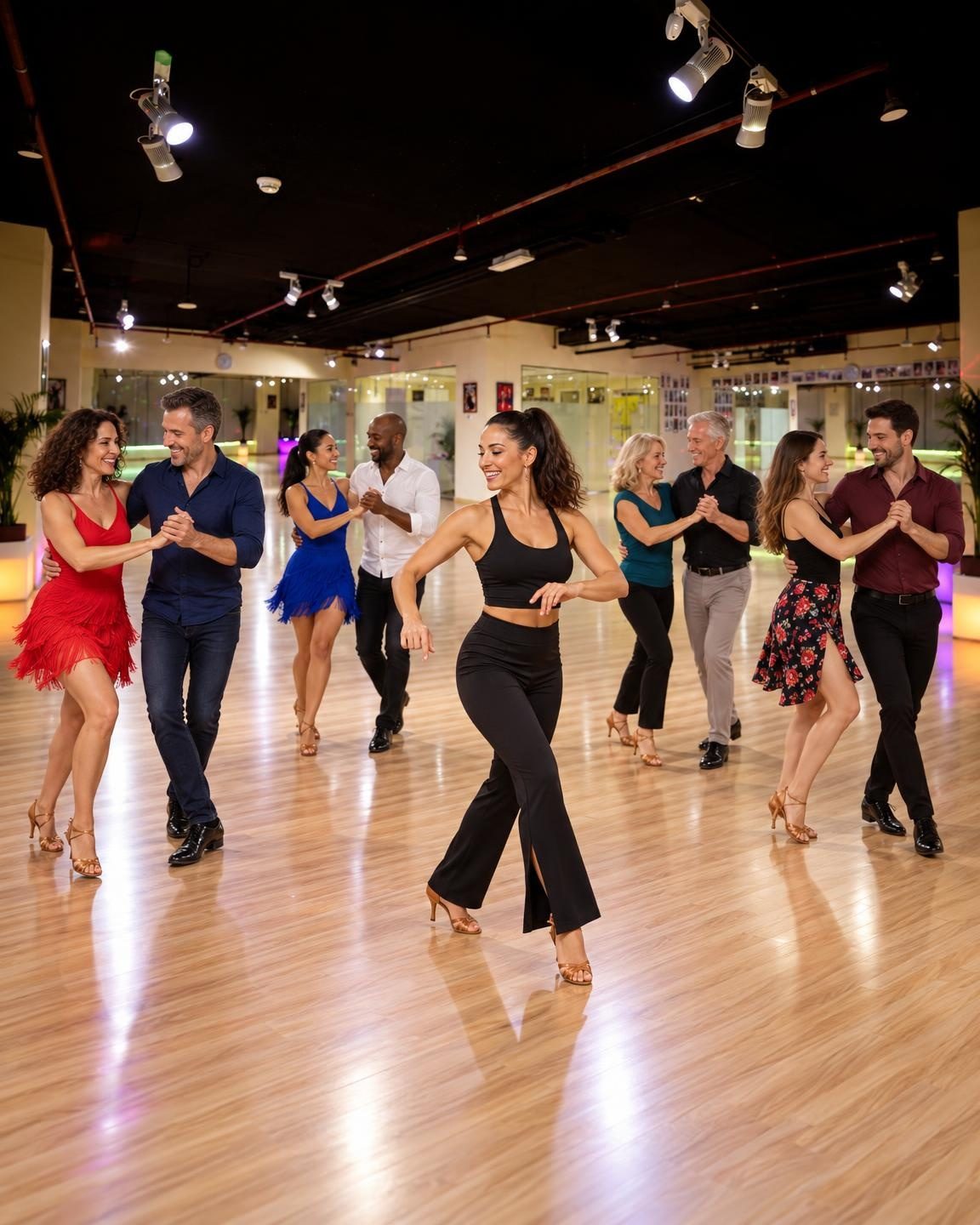 Групповое занятие танцами в студии Dance For You в Дубае