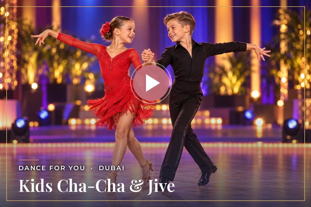 Kids Cha-Cha-Cha and Jive video - Dance For You dance studio Dubai